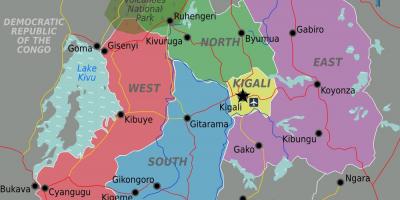 מפה של קיגאלי, רואנדה