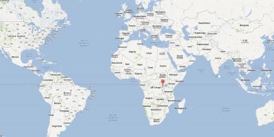מפה של רואנדה בעולם